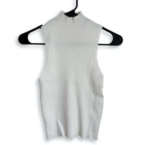 Petal + Pup Sleeveless Ribbed White Top | NWOT